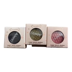 ColourPop Super Shock Shadow Trio Bundle - Bae, Moonwalk, Roy G Biv - NEW